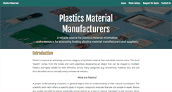 Desktop Screenshot of plastic-materials.com