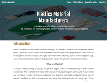 Tablet Screenshot of plastic-materials.com